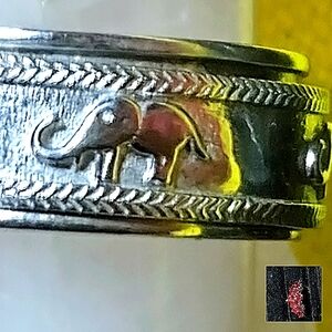 STERLING ELEPHANT RING. SIZE 10. ALSO,   👍  ✔️SPINNER RING.